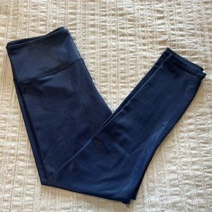 navy metallic plus leggings